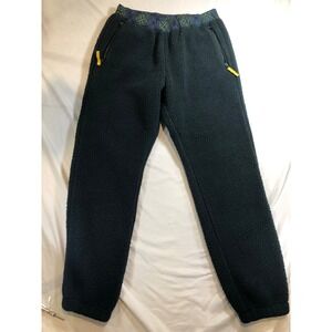 JW Anderson x Uniqlo Green Fleece Plaid Waistband Jogger Pants Mens Medium